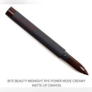 Bite Beauty-Power Move-Creamy Matte-Lip Crayon-Midnight Rye-NWB